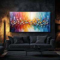 Chroma Dance Impasto Wall Art