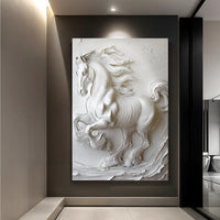 3D Minimalist Horse Wall Art