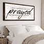 I Still Remember The Days I Prayed Faith Sign II