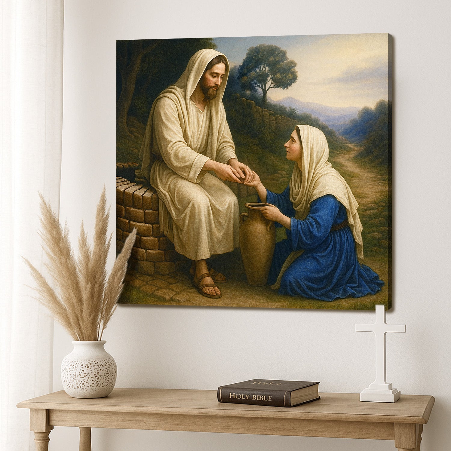 Kuyu Başındaki Samaritan İnanç Duvar Sanatı