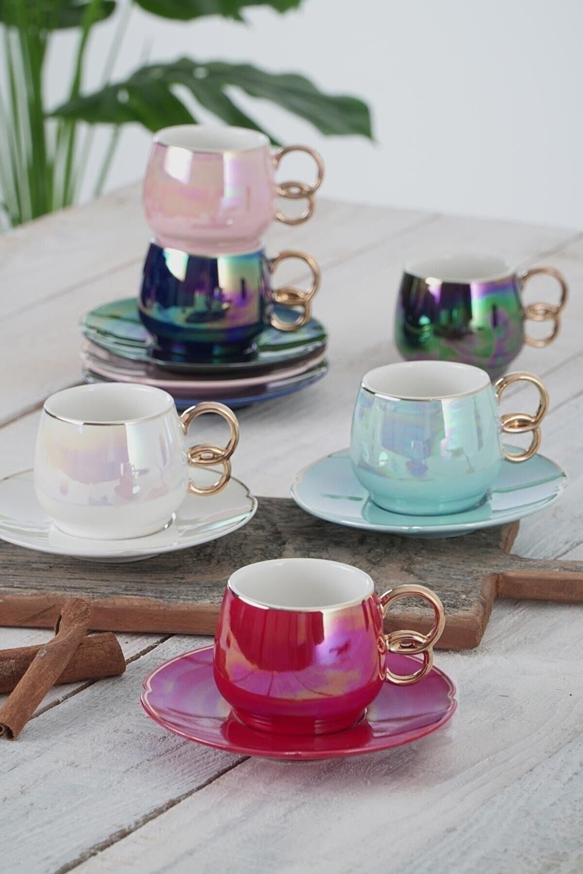 Acar Paris 6Pcs Turksh Coffee Set