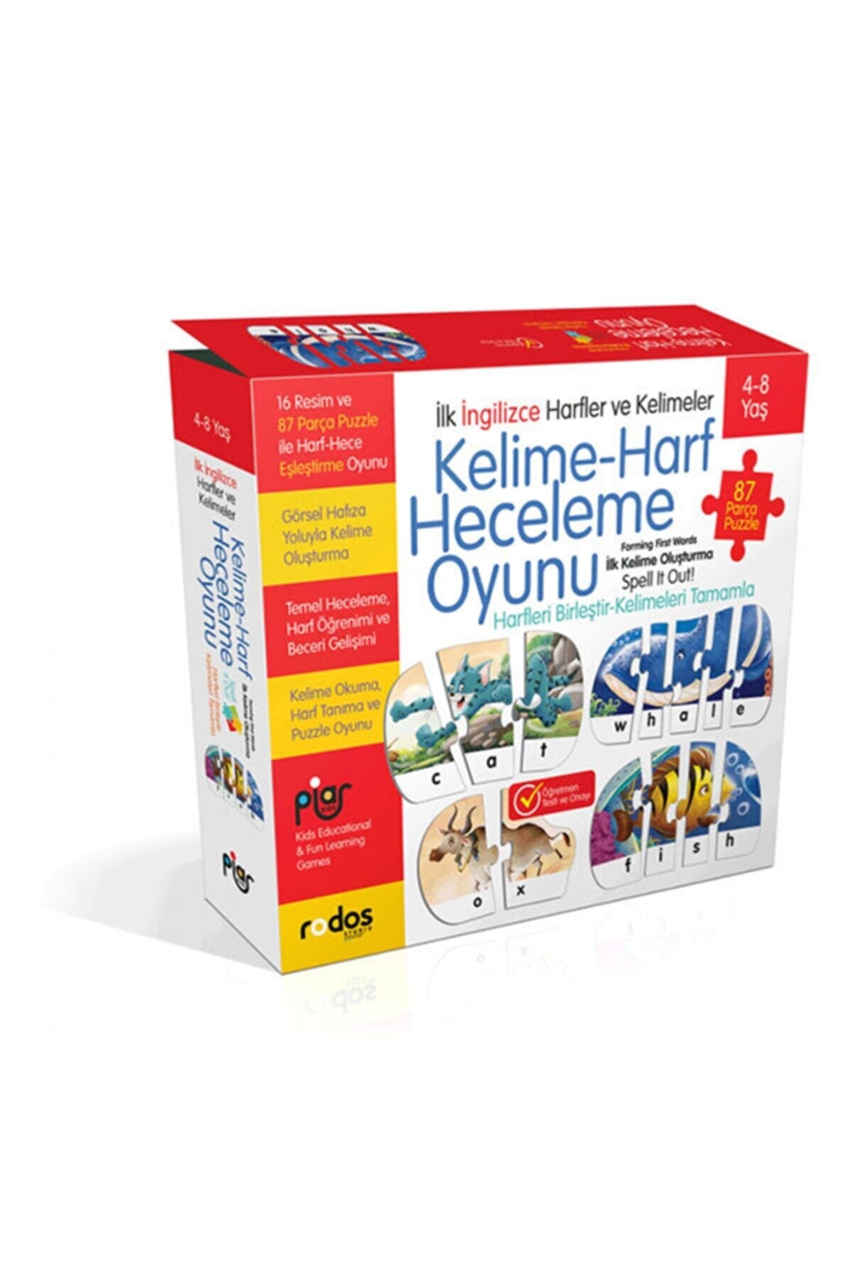İlk İngilizce Harfler ve Kelimeler / Kelime-Harf Heceleme Oyunu
