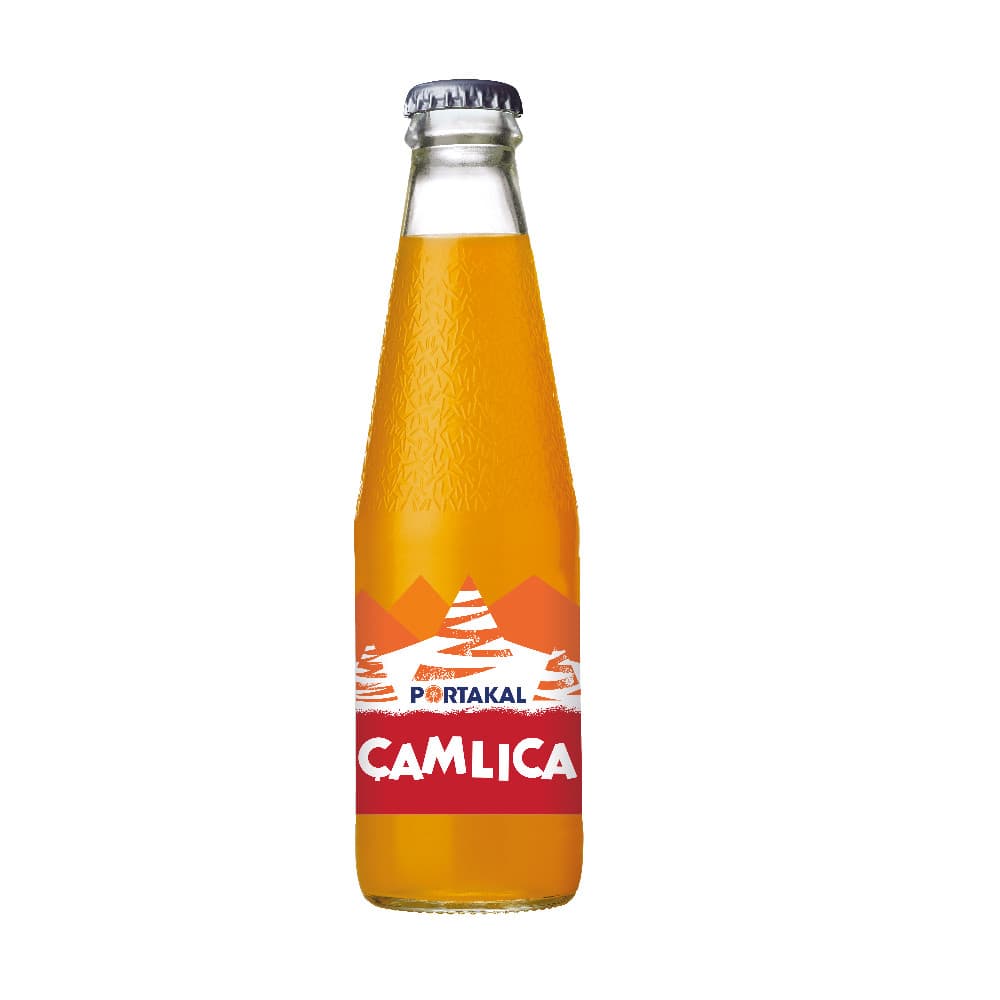 Camlica Soda Orange 200Ml-Glass