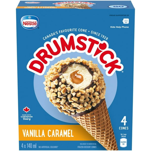 Drumstick Vanilla Caramel 4Pc