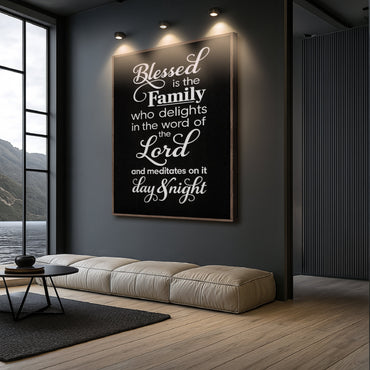 Blessed Is The Family Faith Sign II