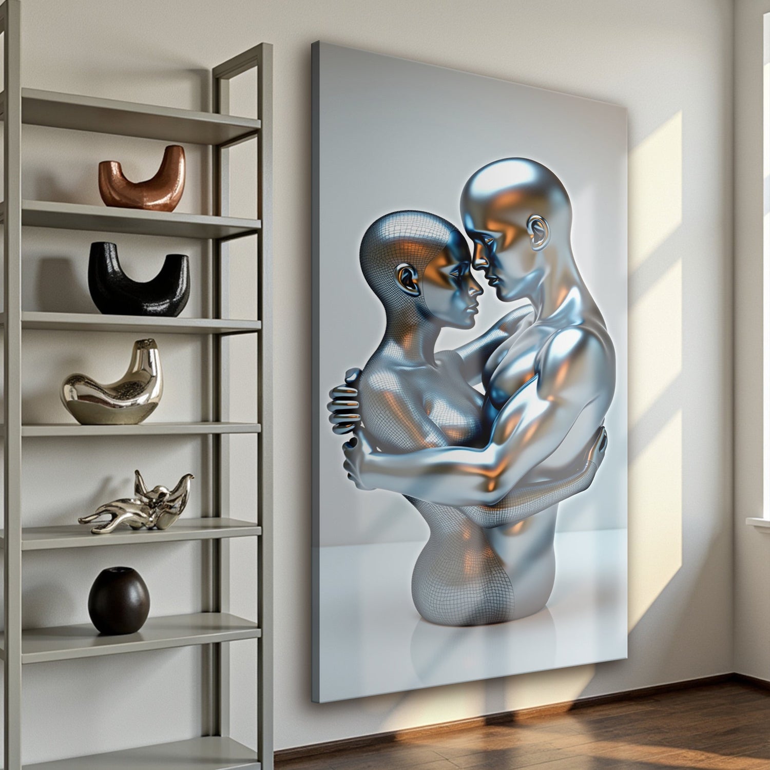 Eternal Love Figure Abstract Wall Art II