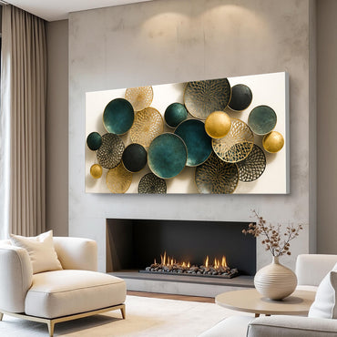 Lotus Leaf Abstract Wall Art VIII
