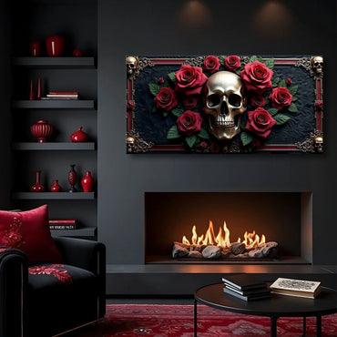 3D Vintage Skull Wall Art III