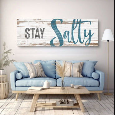 Stay Salty Coastal Sign VIII
