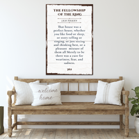 Fellowship Of The Ring Sign