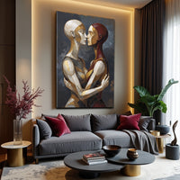 Embrace of Geometry Abstract Wall Art