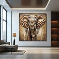3D Elephant Wall Art