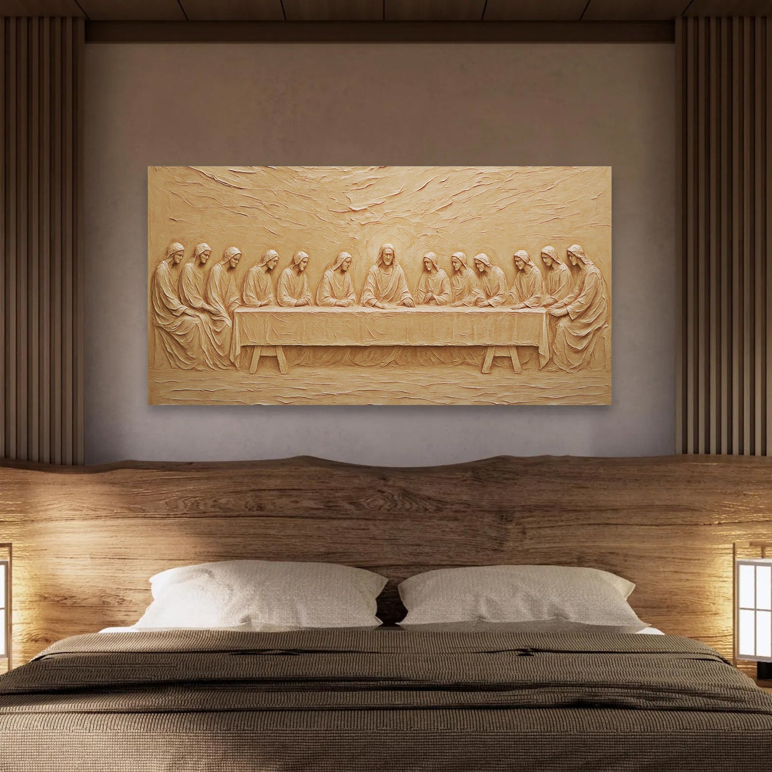 Son Akşam Yemeği Minimalist İnanç Duvar Sanatı