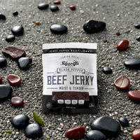 Sharifa Halal Beef Jerky, Black Pepper, (1) 2.85 oz. Bag – Great Everyday Halal Jerky Beef Meat Snack, 100 % Real Zabiha Halal Beef, 13g of Protein, 70 Calories, 0g Trans Fat, & 2g of Carbohydrates