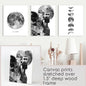 Modern Black White Moon Phases Wall Art Set of 3