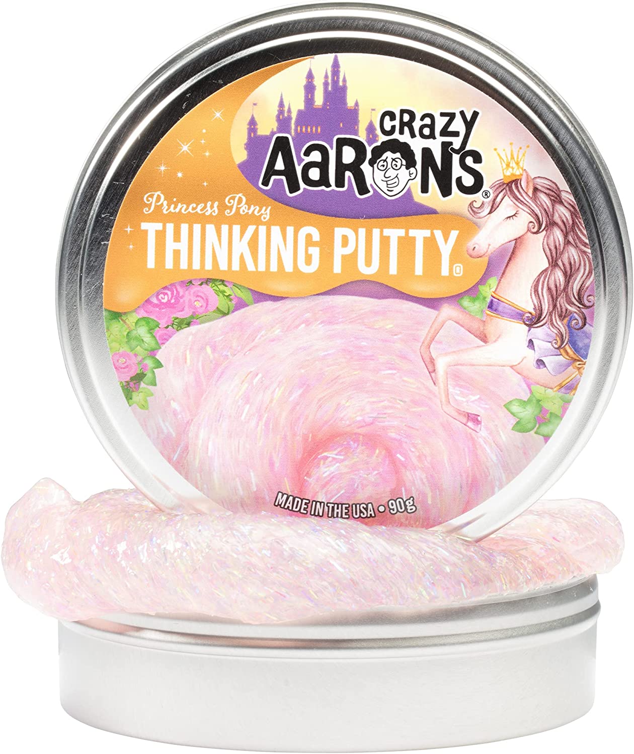 CRAZY AARON'S Thinking Putty - 4" PRINCESS PONY