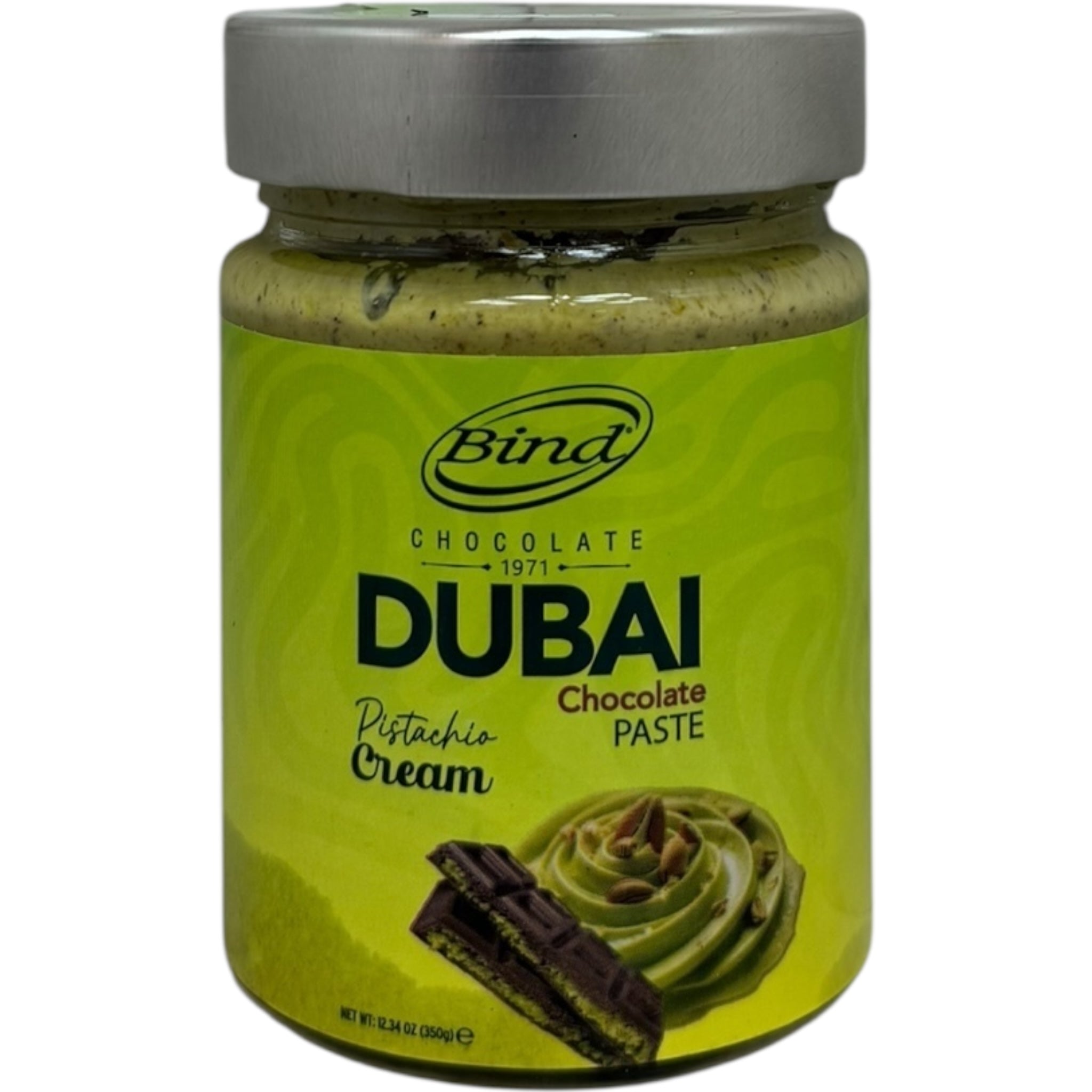 Bind Dubai Gourmet Chocolate Pistachio Paste - Rich, Creamy Delight for Desserts and Spreads