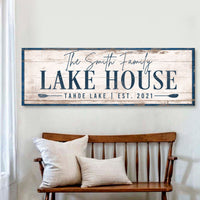 Personalized Lake House Sign V