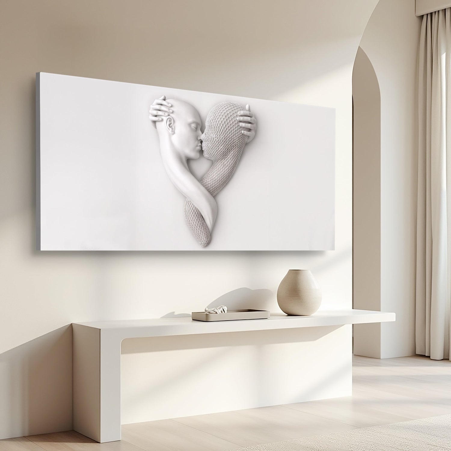 Eternal Love Figure Abstract Wall Art VI
