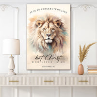 Galatians 2:20 - Christ Who Lives In Me Faith Sign
