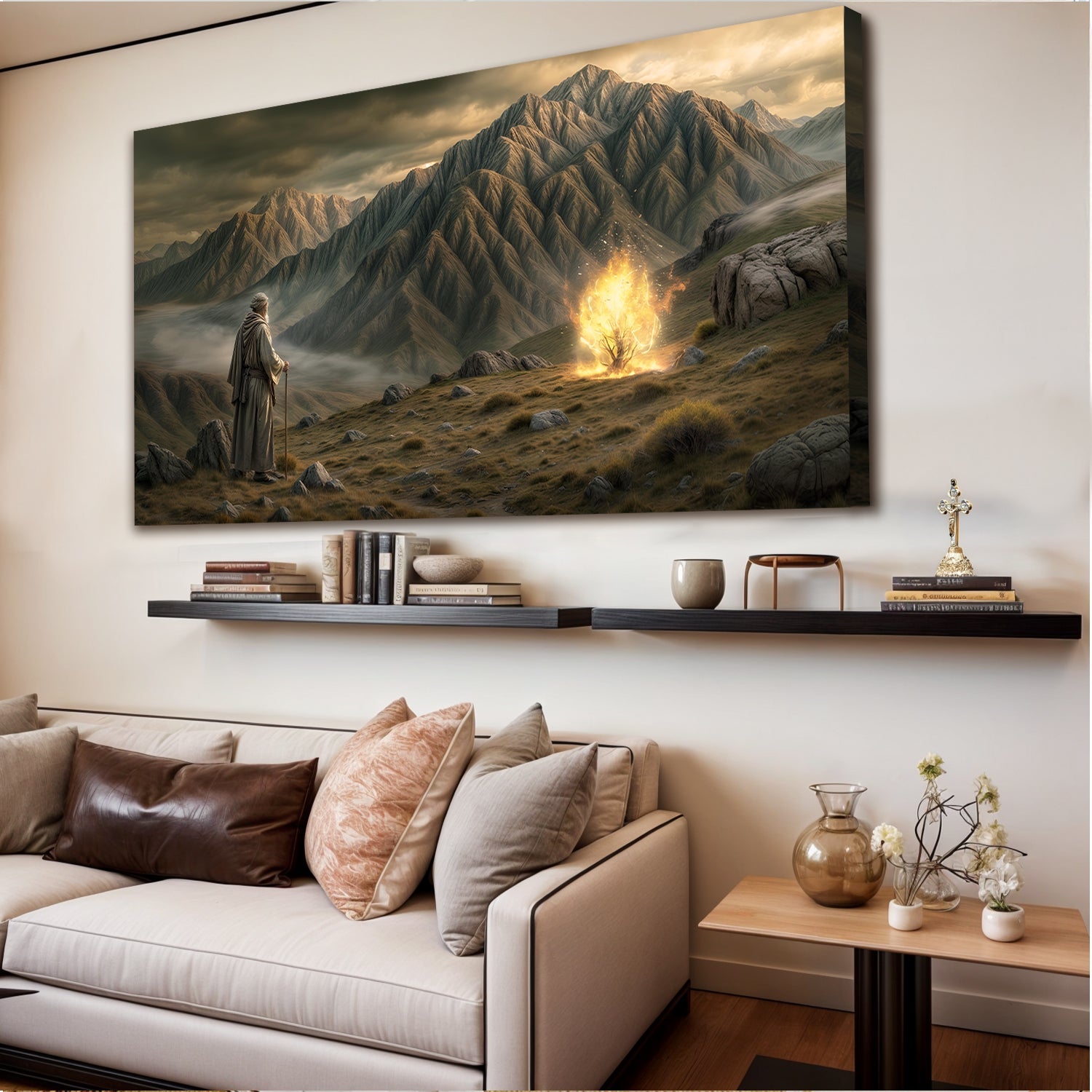 Yanan Çalı - İnanç Duvar Sanatı