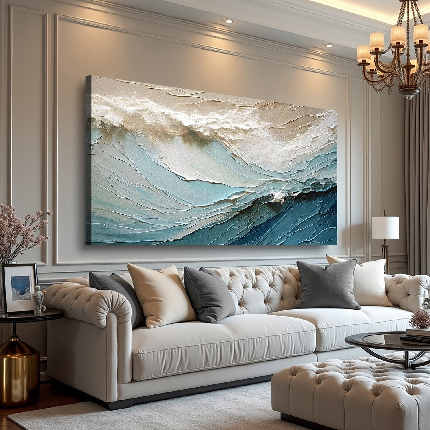 Bej Minimalist Duvar Sanatı