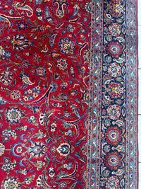 Incredible Persian Kashan All Over Wool Rug 10’2” x 14’