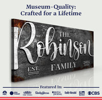 Personalized Family Sign