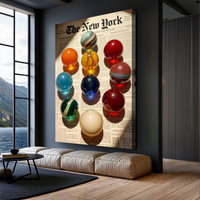 Vintage Newspaper Poster Wall Art