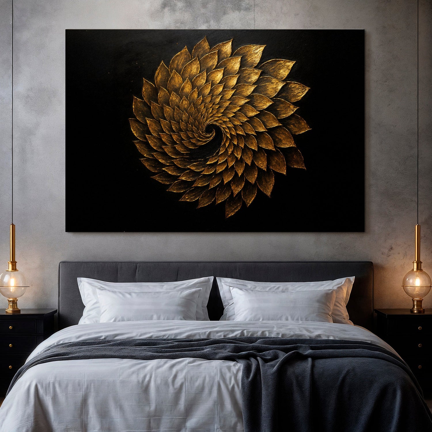 Kanatlı Uyum Soyut Duvar Sanatı