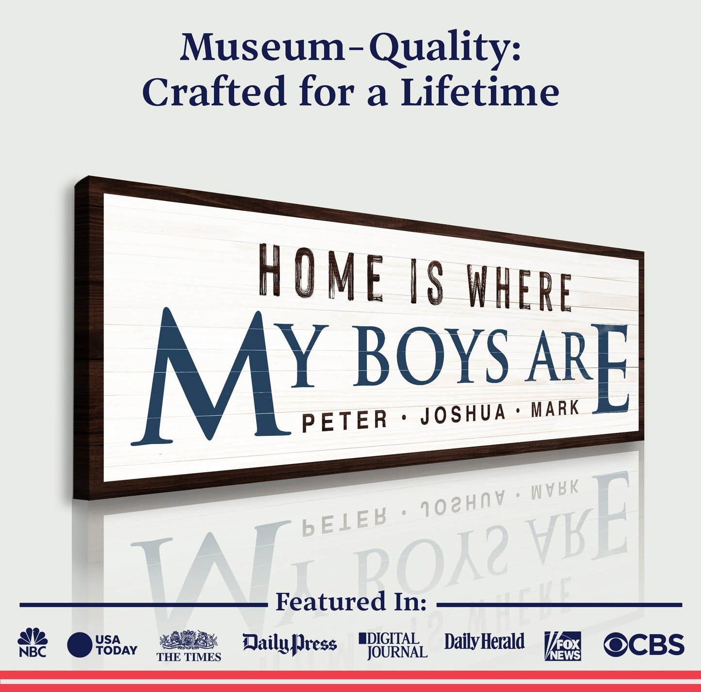 Home Is Where My Boys Are Sign III