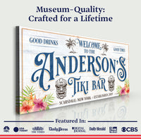 Personalized Tiki Bar Sign II