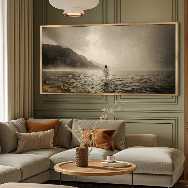 Su Üzerinde Yürümek - İnanç Duvar Sanatı V