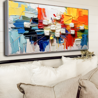 Urban Abstract Impasto Wall Art