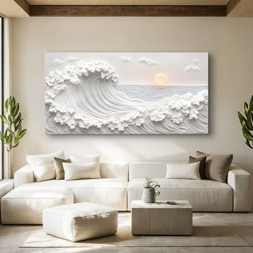 Ocean Waves Abstract Wall Art