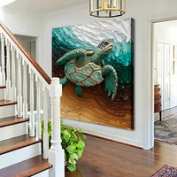 3D Turtle Wall Art