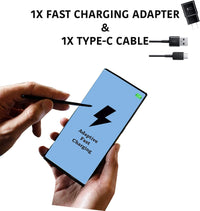 Fast Adaptive Wall Charger, Adapter, 25W for iPhone 15, Android, Tablet etc. USB to Type C with 3' Cable