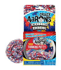 Crazy Aaron's Thinking Putty- Comic Book (4" tin)