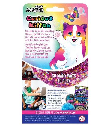 Crazy Aaron's Thinking Putty- Curious Kittens (4" tin)