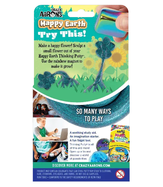 Crazy Aaron's Thinking Putty- Happy Earth (4" tin)