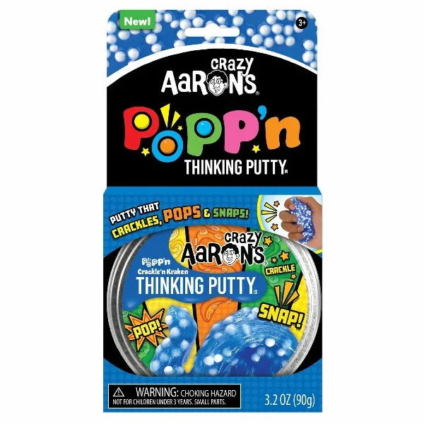 Crazy Aaron's Thinking Putty- Crackle'n Kraken (4" tin)
