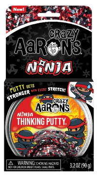 Crazy Aaron's Thinking Putty- Ninja (4"tin)