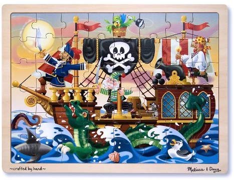 Melissa & Doug Pirate Adventure Jigsaw (48 Pc), Multicolor