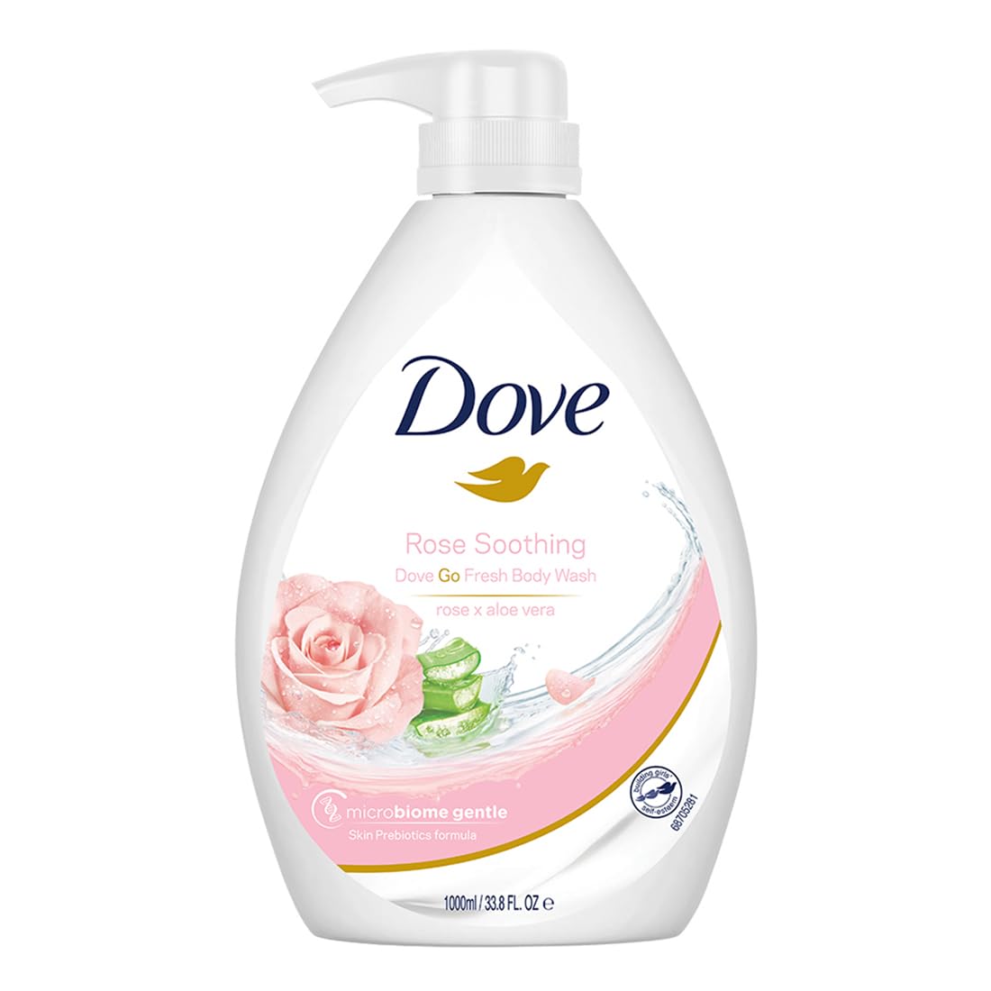 Dove Soothing Rose & Aloe Vera Body Wash 1Litre