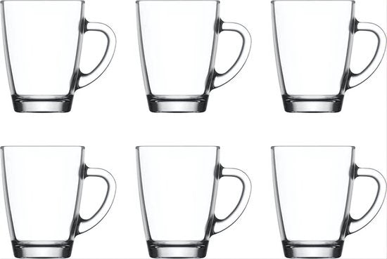 Lav Glass Mug 6 Pc