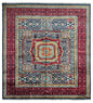 Hand-Knotted Mamluk Wool Rug – 8'4" x 9'9" – Intricate Geometric Masterpiece