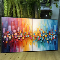 Chroma Dance Impasto Wall Art