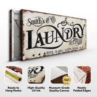 The Laundry Room Sign VI