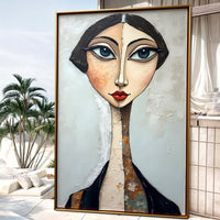Serene Graze Figurative Impasto Wall Art