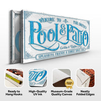 Personalized Swimming Pool Sign